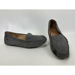 UGG Australia Milana II Driver Loafers Gray 1098209 Suede Leather Flats Size 11